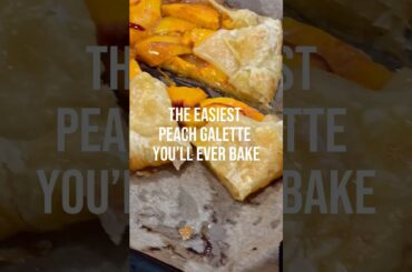 Easy Peach Galette Recipe | Rustic French Dessert in Minutes