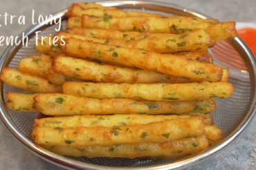 Extra long and Crispy French Fries At Home ! Delicious! Potato sticks!Potato Recipes!