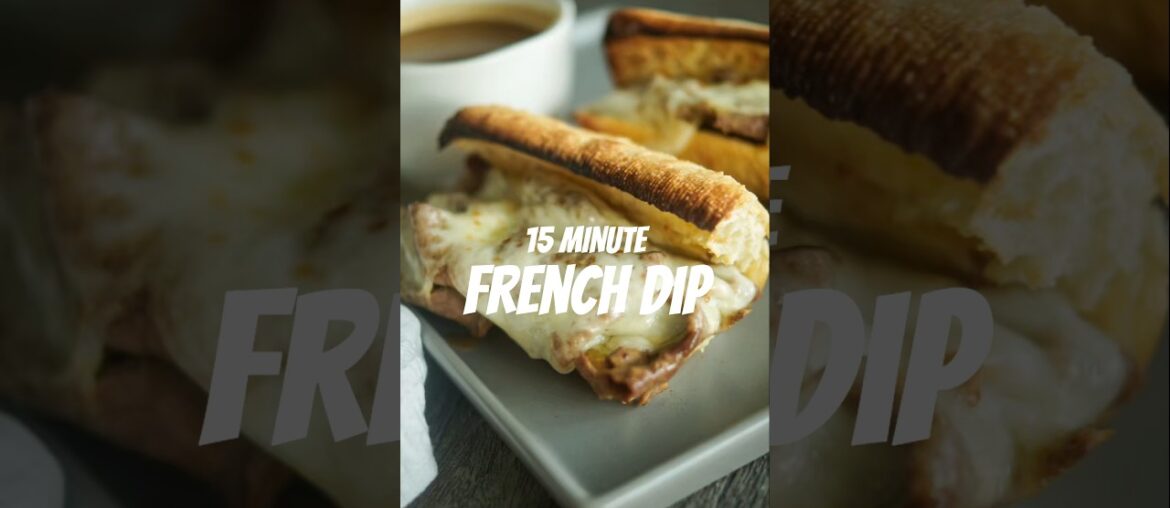 15-Minute French Dip Sandwich | Easy Gourmet Dinner Hack (No Crock-Pot!)