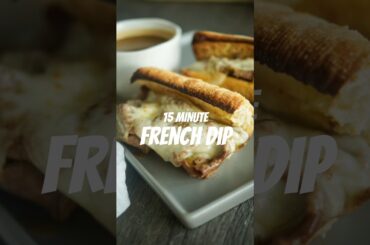 15-Minute French Dip Sandwich | Easy Gourmet Dinner Hack (No Crock-Pot!)