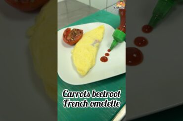 The Science Behind My Colorful French Omelette #Carrots #beetroot #French #omelette#breakfastrecipes