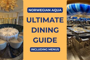Norwegian Aqua Ultimate Dining Guide (including Menus!)