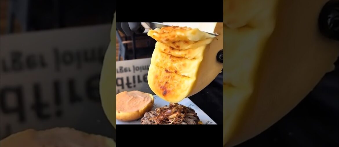 Do this to a Burger? Bubbling Hot Raclette Cheese Smothering a Wagyu Beef Burger