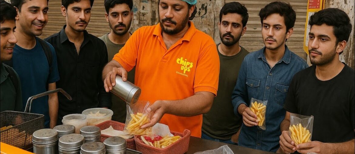 25 Years Young Boys Selling French Fries Karachi | Street Food Vidios | Karachi Street Food