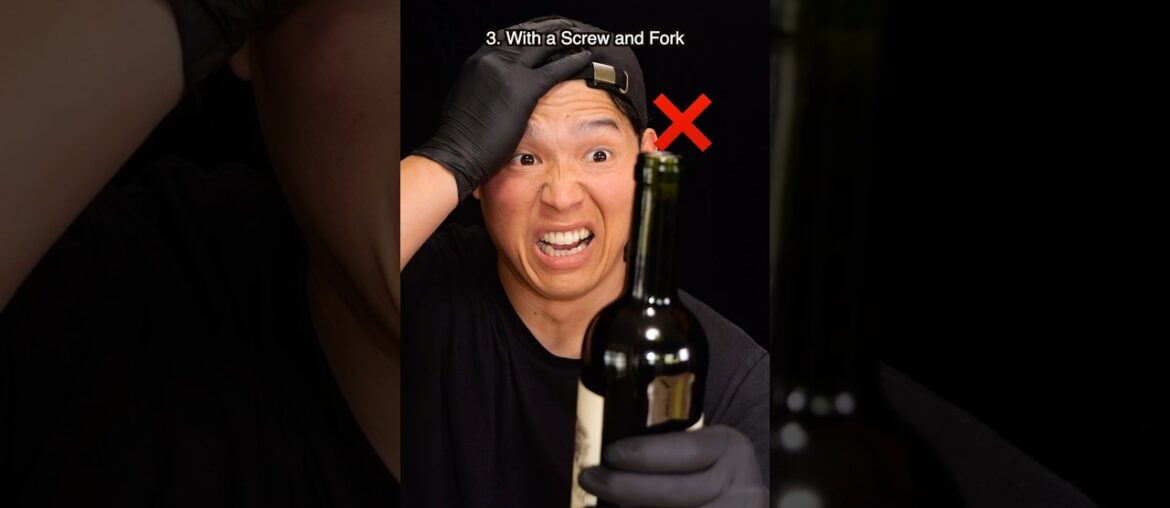 How to Open a Wine Bottle Without a Corkscrew #lifehack