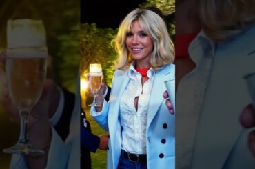 Brigitte Macron’s Elegant 2025 Style: Sipping in Parisian Chic | AI Fashion #style #parisstyle #love