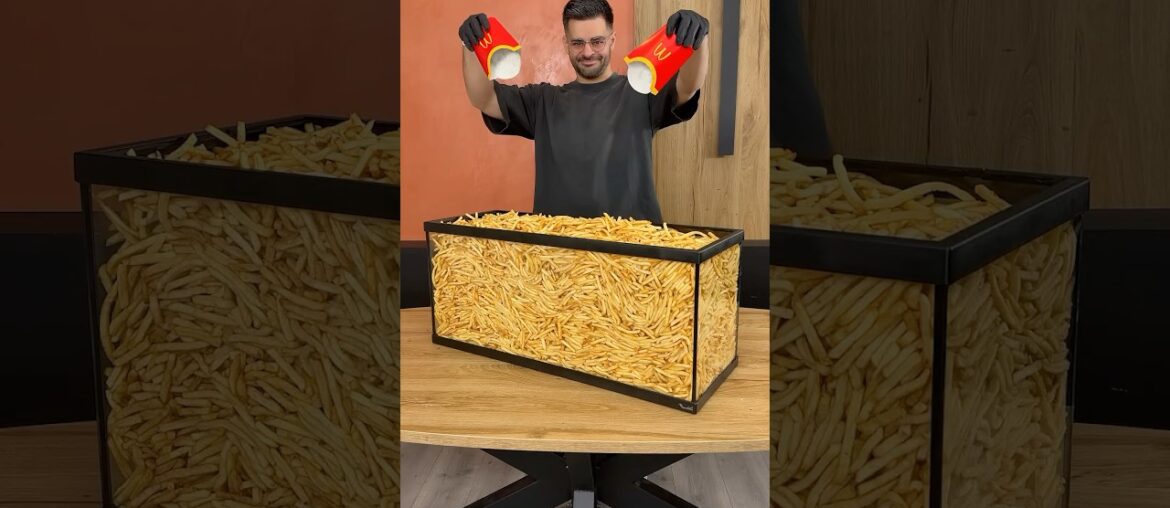 Eat 1000 french fries #shorts