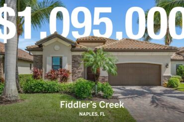 Furnished Fiddler’s Creek Oasis | Lakefront Pool Home with Outdoor Kitchen & Club Amenities