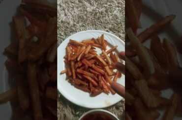 Subah ka nashta french fries ke sath
