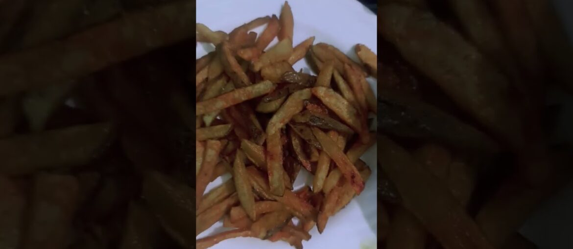 french fries radio ki Chatni ke sath