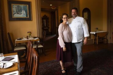 Dining at Le Chateau in La Crosse, Wisconsin