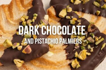 Dark Chocolate and Pistachio Palmiers