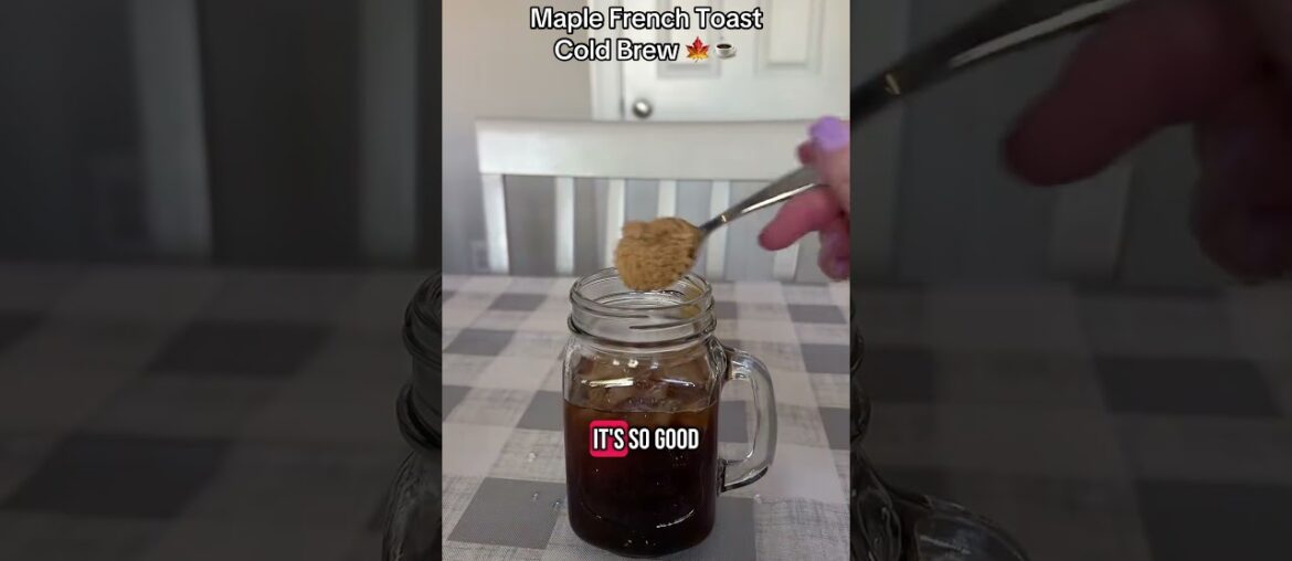 Maple French Toast Cold Brew Recipe with Javy Coffee #javy