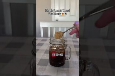 Maple French Toast Cold Brew Recipe with Javy Coffee #javy