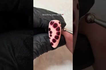 Blooming wine swirl#shorts