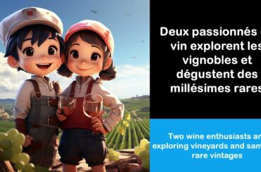 Say it in French I Two wine enthusiasts are exploring vineyards and sampling rare vintages