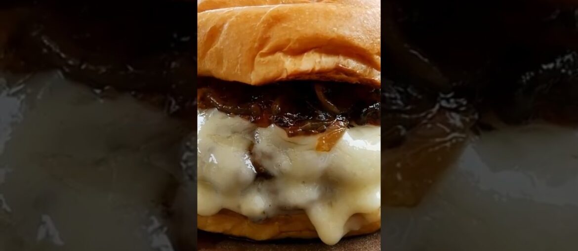 French Onion Soup Turned Into a Smashburger