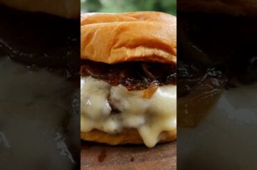 French Onion Soup Turned Into a Smashburger