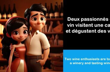 Say it in French I Two wine enthusiasts are touring a winery and tasting wines