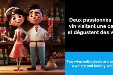 Say it in French I Two wine enthusiasts are touring a winery and tasting wines