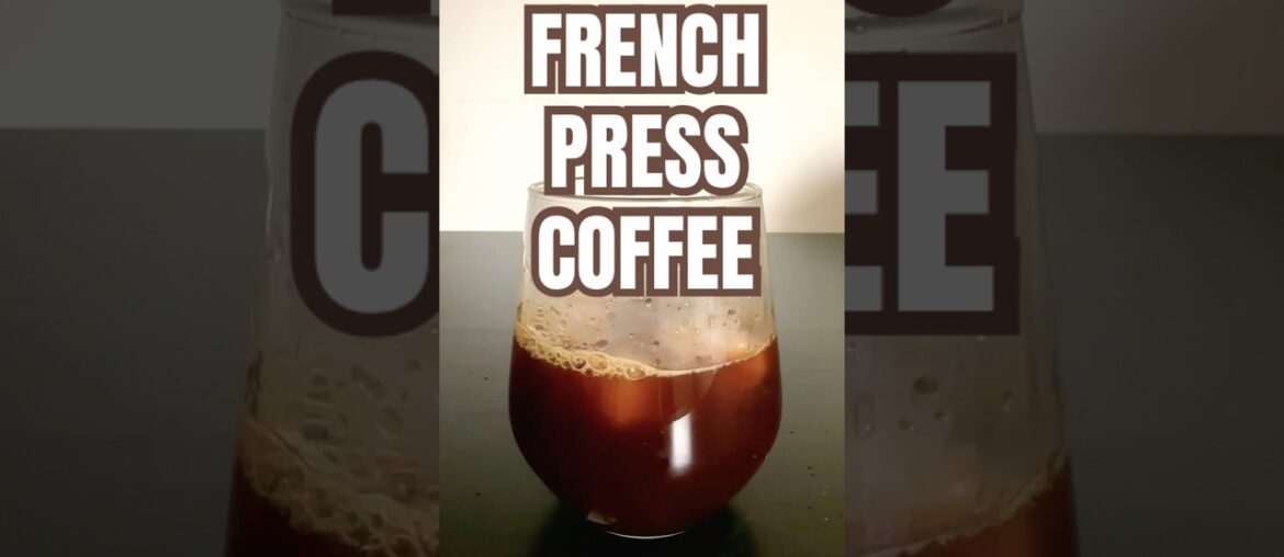 French Press | Black Coffee Recipe | Iced Americano | How to make filter black coffee at home