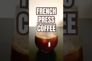 French Press | Black Coffee Recipe | Iced Americano | How to make filter black coffee at home
