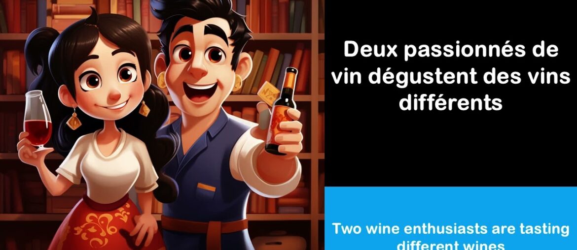 Say it in French I Two wine enthusiasts are tasting different wines Say it in French I Two wine enthusiasts are tasting different wines