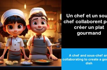 Say it in French I A chef and sous chef are collaborating to create a gourmet dish