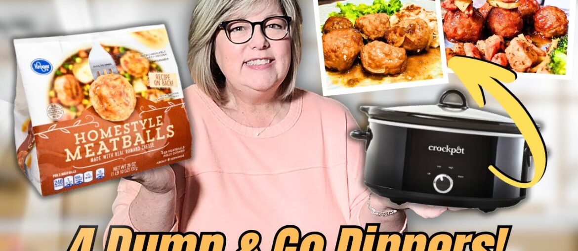 4 Dump & Go Crockpot Recipes Using Frozen Meatballs