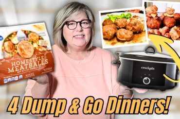 4 Dump & Go Crockpot Recipes Using Frozen Meatballs