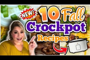 10 BEST MIND-BLOWING FALL CROCKPOT Recipes you MUST TRY! | EASY Comfort Meals!