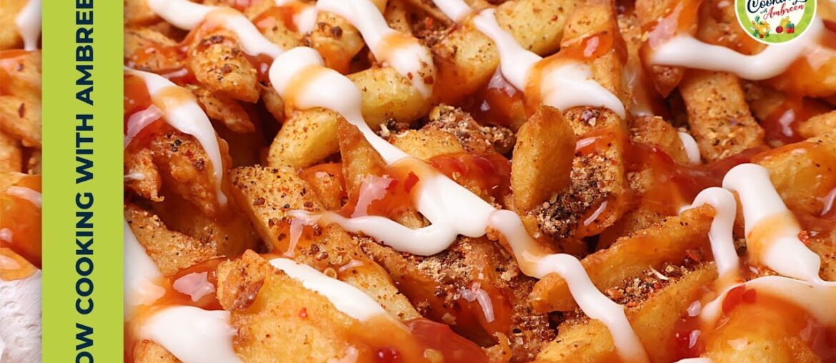Street Style Crispy Masala French Fries Recipe At Home!