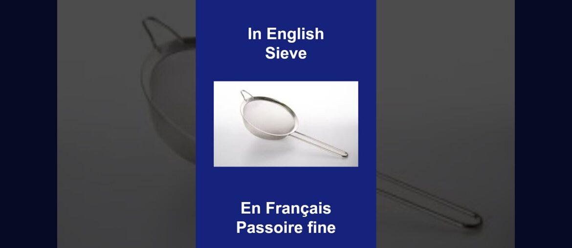 frKitchen Items, Articles de cuisine 10 (From English to French) #english #cookware #kitchenitems