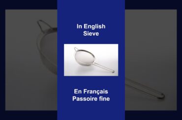 frKitchen Items, Articles de cuisine 10 (From English to French) #english #cookware #kitchenitems