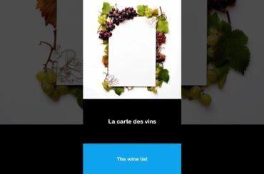 Say it in French I The wine list