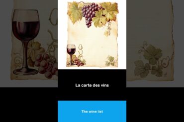 Say it in French I The wine list