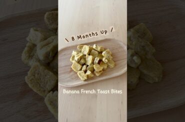 Mini Banana French Toast Bites | Easy 4-Ingredient Recipe #babyfood #easyrecipe #blw #recipe
