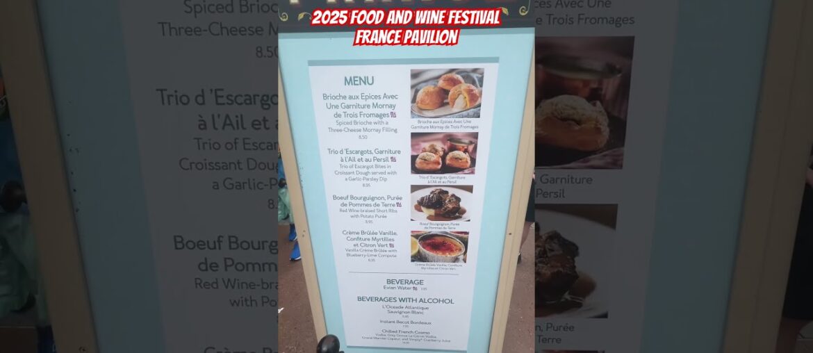 Epcot - 2025 Food and Wine Festival - French Food Stall #epcot #epcotfoodandwinefestival #paris