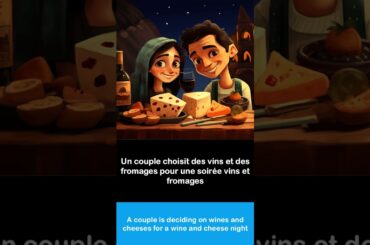 Say it in French I A couple is deciding on wines and cheeses for a wine and cheese night