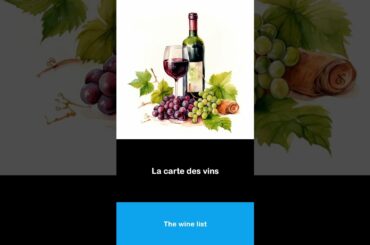 Say it in French I The wine list