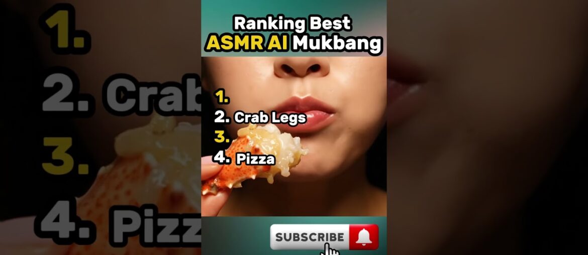 Ranking The Best AI ASMR Mukbang Indulgent Food Edition #Shorts