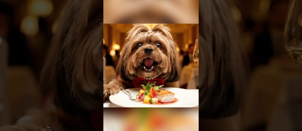 AI Dog Angel Tries Michelin Star Food AI Dog Angel Tries Michelin Star Food