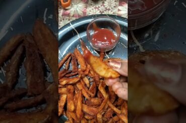 french fries | crispy french fries| french fry at home | #snacks  #frenchfries