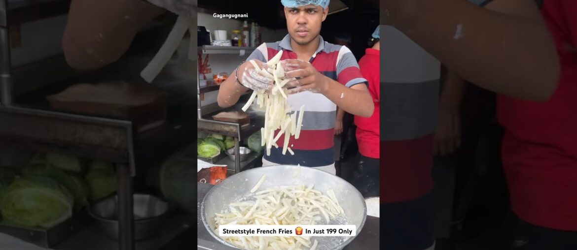 Just 199 Only Streetstyle French Fries #cookingvideo #streetfood #reciepe #gagangugnani #Shorts #Fyp