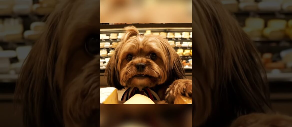 AI Dog Angel Reacts to CHEESE