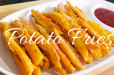 French Fries Recipe | Homemade Crispy French Fries | Peri Peri masala |#CookingwithKR