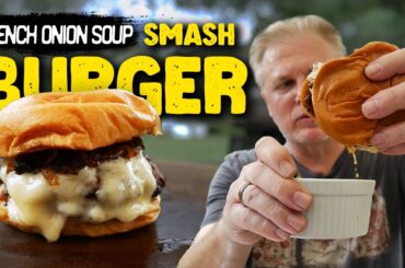 French Onion Soup Turned Into a Smashburger