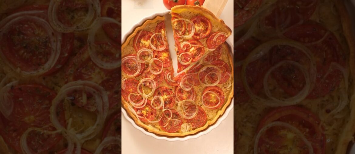 How to Make a Crispy Tomato Mustard Tart | Easy French Recipe