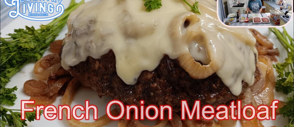 Crockpot French Onion Meatloaf With Melted Swiss Cheese