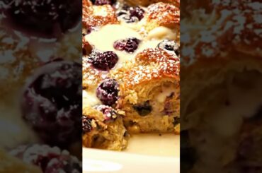 Easy Blueberry Mascarpone French Toast Casserole (Impressive Make-Ahead Brunch!)